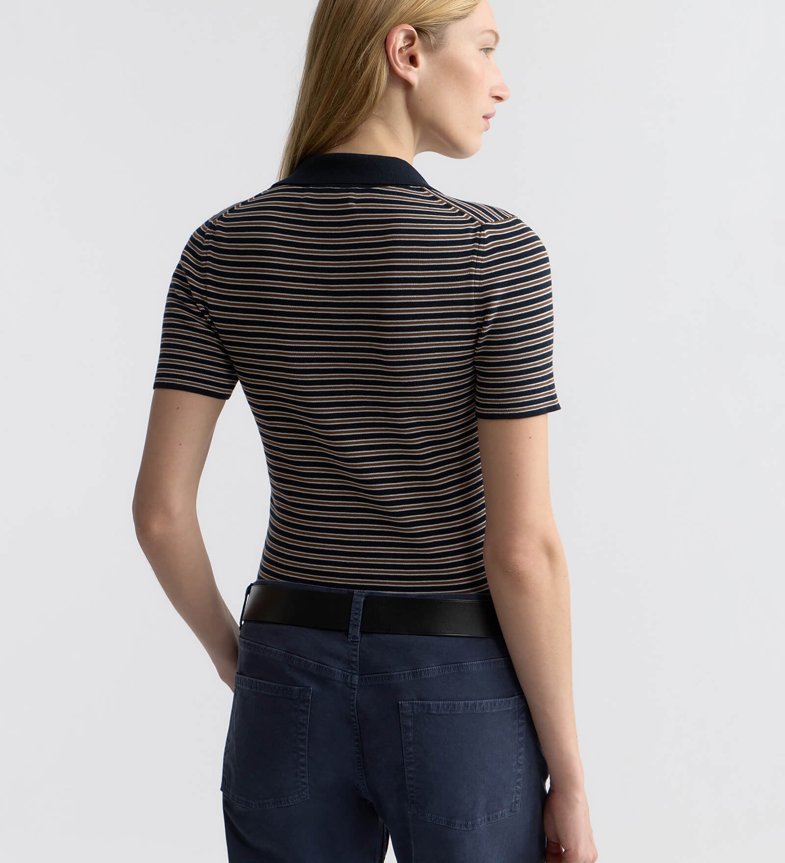 Nili Lotan - GEMMATTA STRIPE POLO
