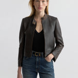 Nili Lotan - NICO SHRUNKEN LEATHER JACKET