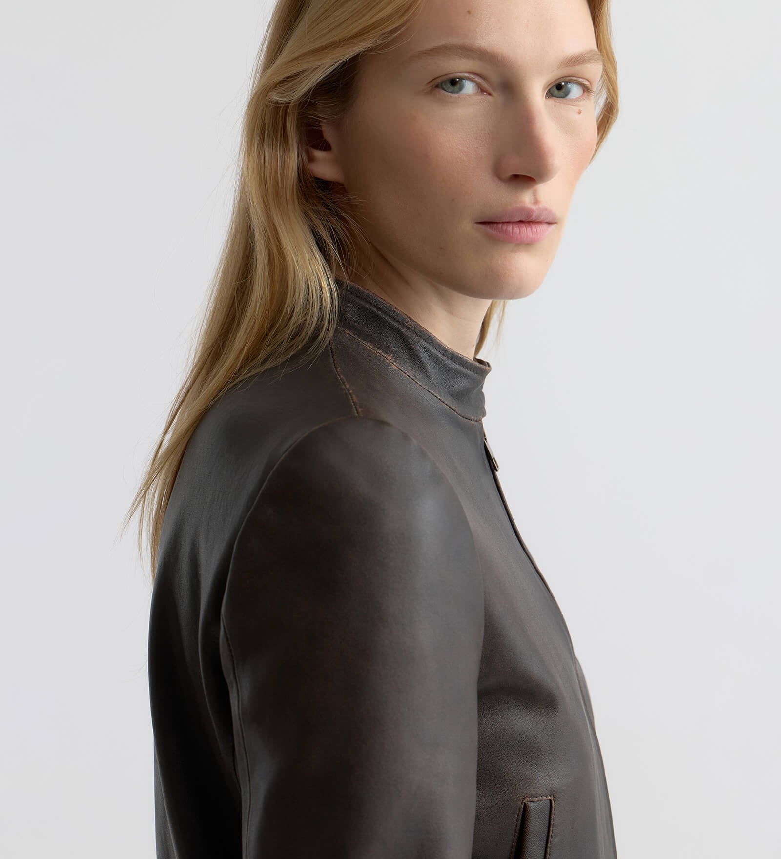Nili Lotan - NICO SHRUNKEN LEATHER JACKET