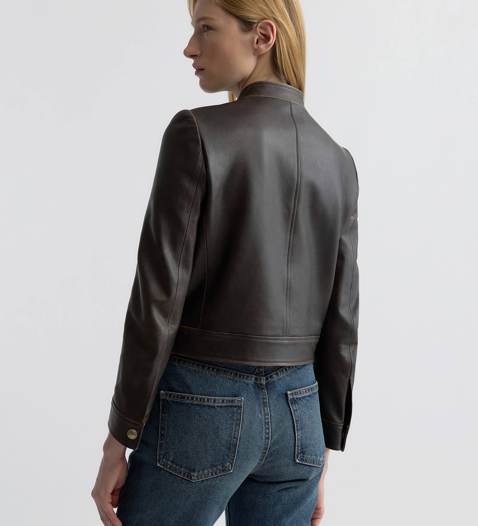 Nili Lotan - NICO SHRUNKEN LEATHER JACKET