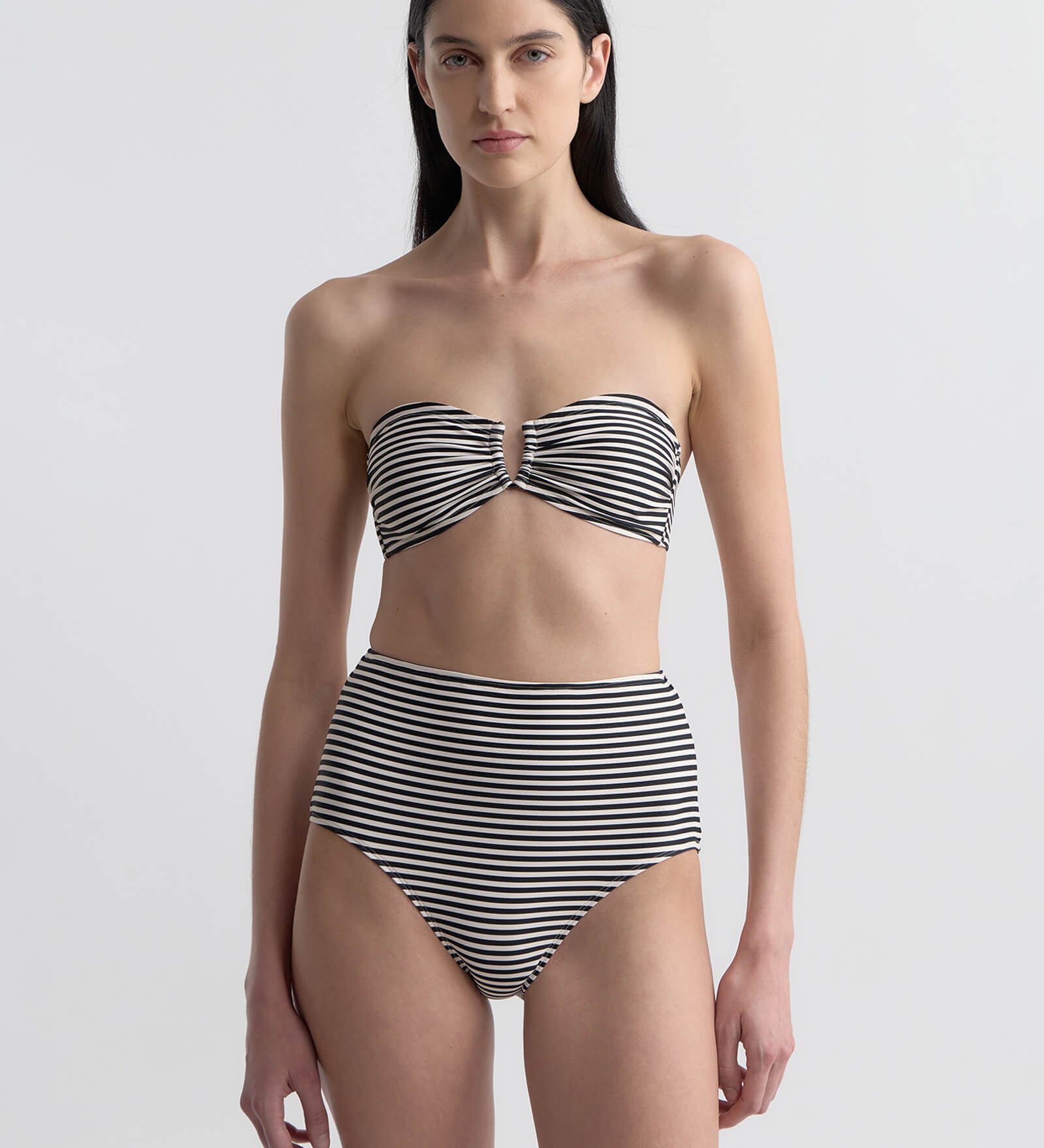 Nili Lotan - BANDEAU STRIPED BIKINI TOP