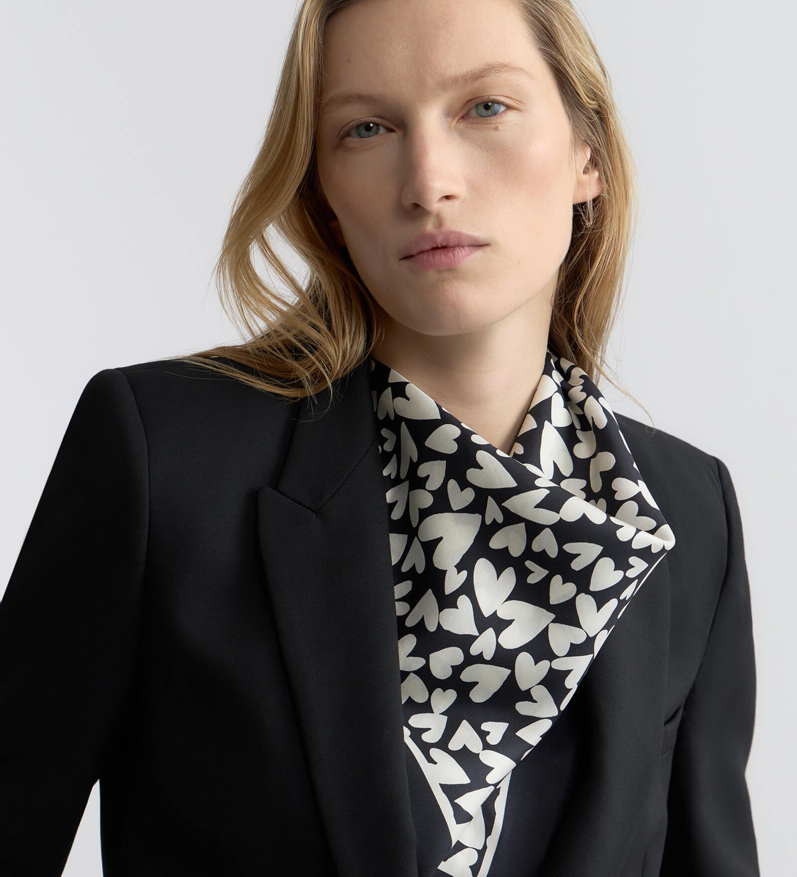 Nili Lotan - HEART SILK TWILL SCARF