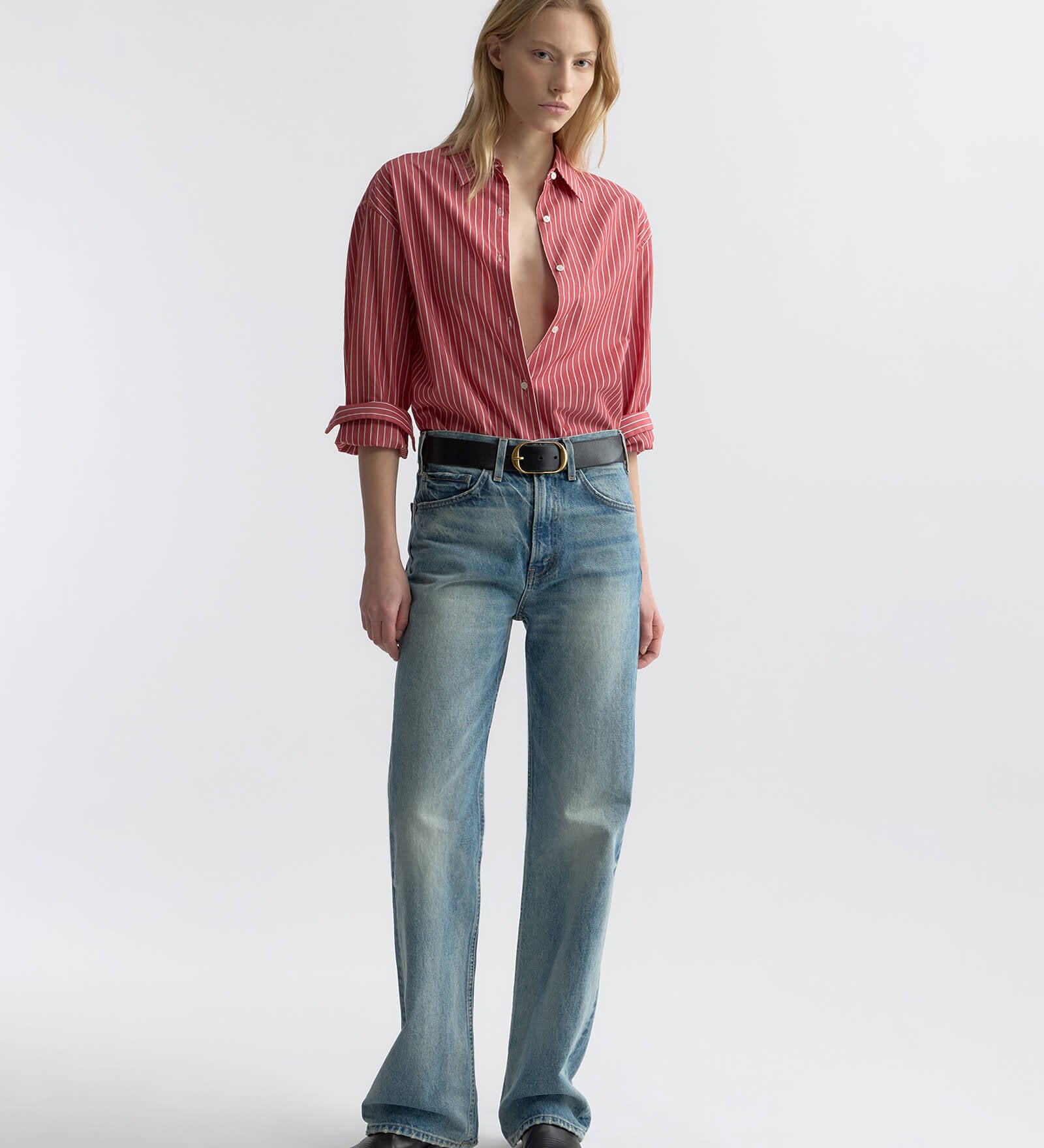 Nili Lotan - YORKE STRIPED COTTON SHIRT