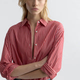 Nili Lotan - YORKE STRIPED COTTON SHIRT