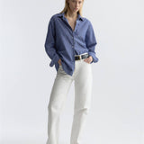 Nili Lotan - YORKE STRIPED COTTON SHIRT