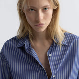 Nili Lotan - YORKE STRIPED COTTON SHIRT