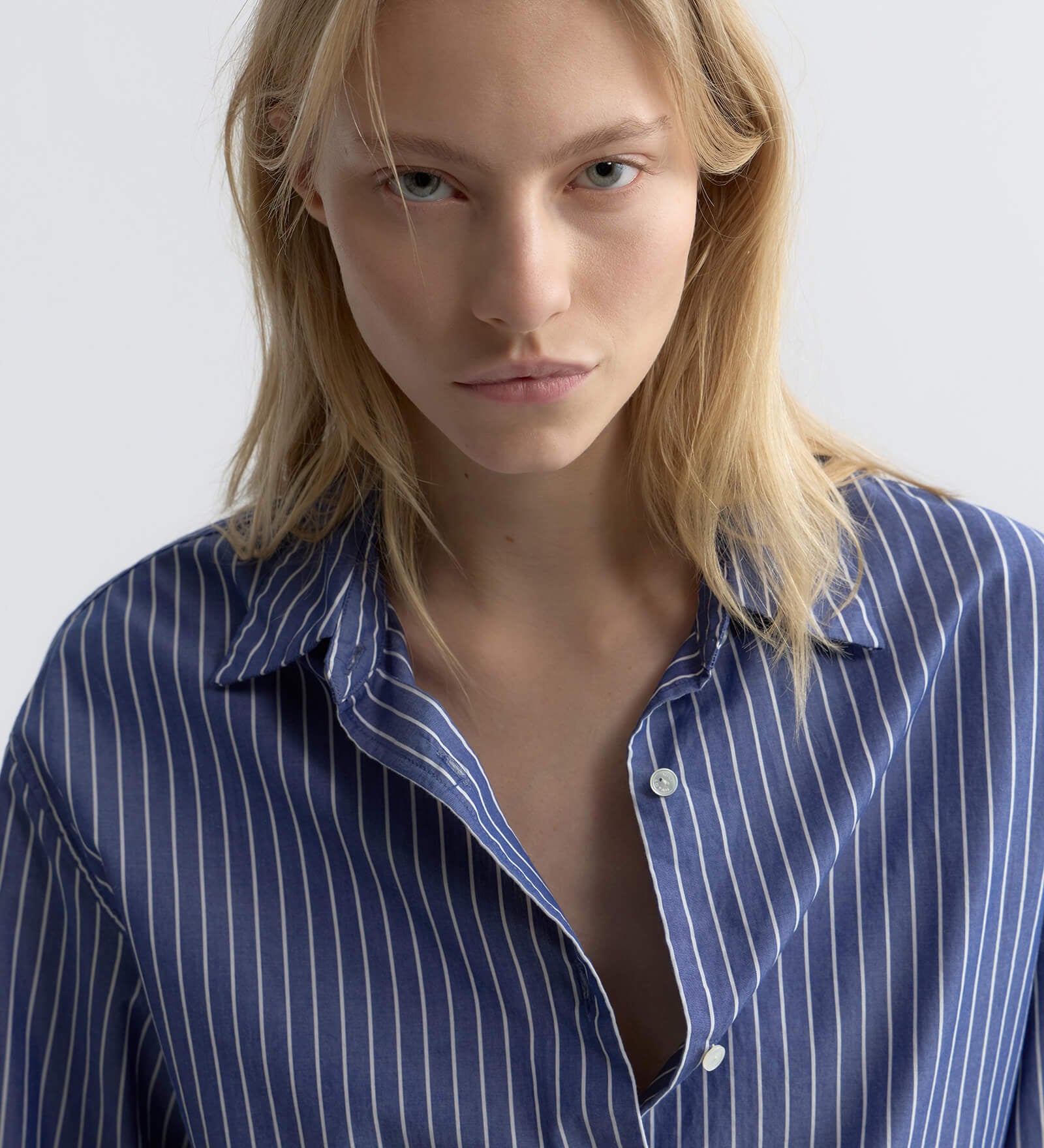 Nili Lotan - YORKE STRIPED COTTON SHIRT
