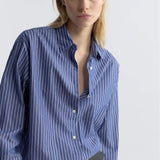 Nili Lotan - YORKE STRIPED COTTON SHIRT