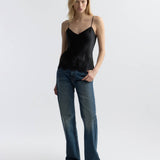 Nili Lotan - NADINE LACE CAMI SILK TOP