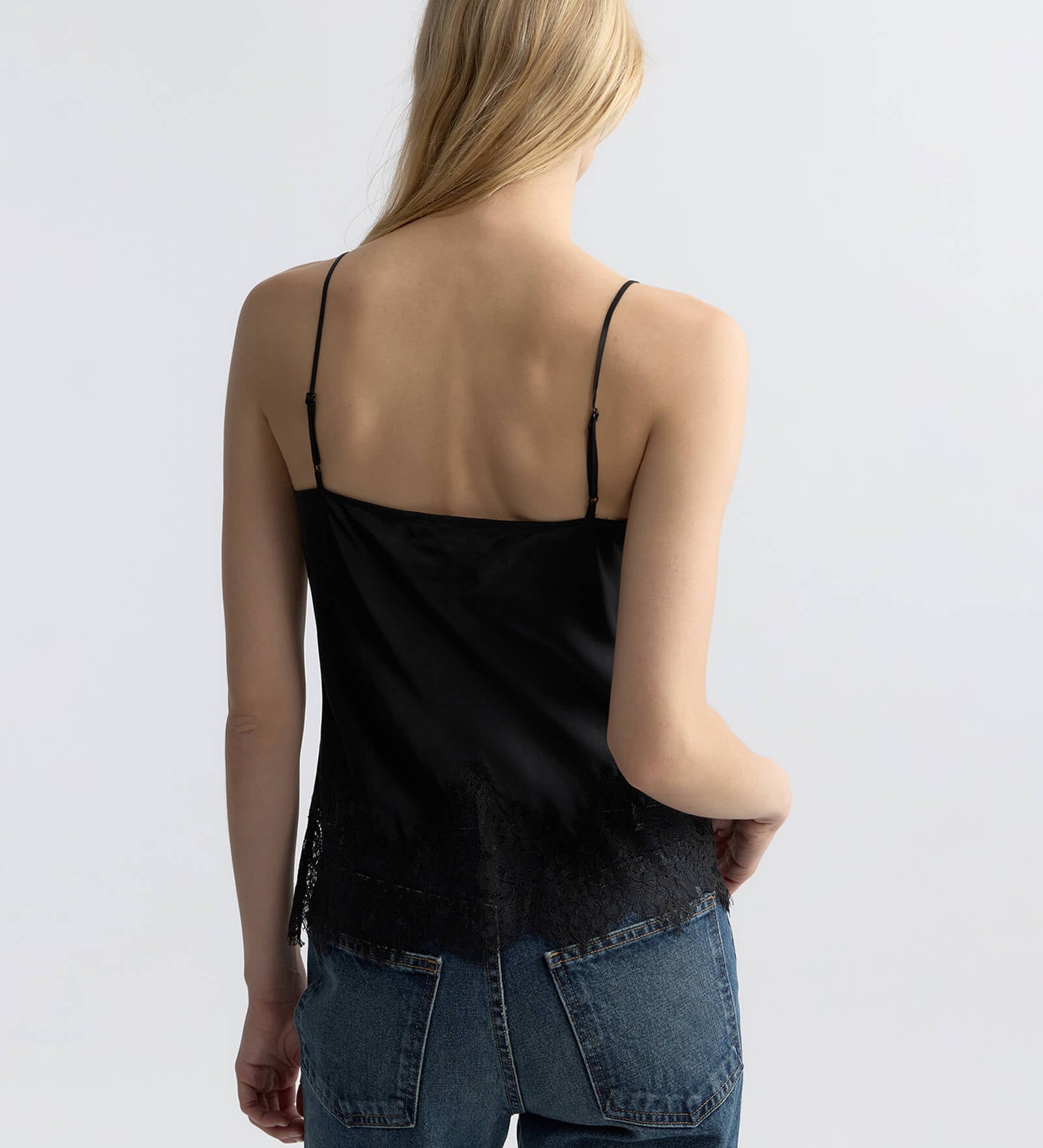 Nili Lotan - NADINE LACE CAMI SILK TOP