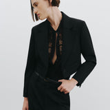 Nili Lotan - ZOLA LACE SILK SHIRT