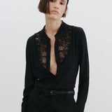 Nili Lotan - ZOLA LACE SILK SHIRT