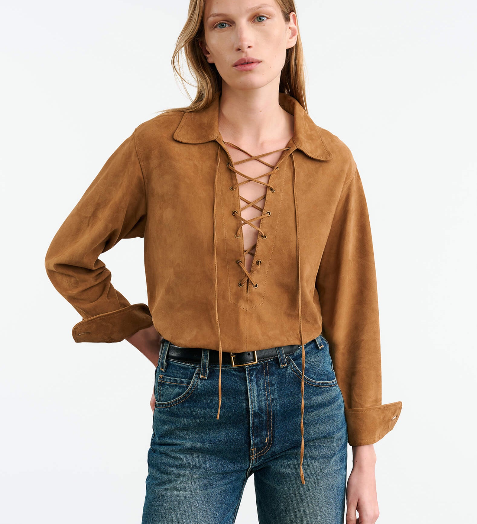 Nili Lotan - JIMI SUEDE SHIRT