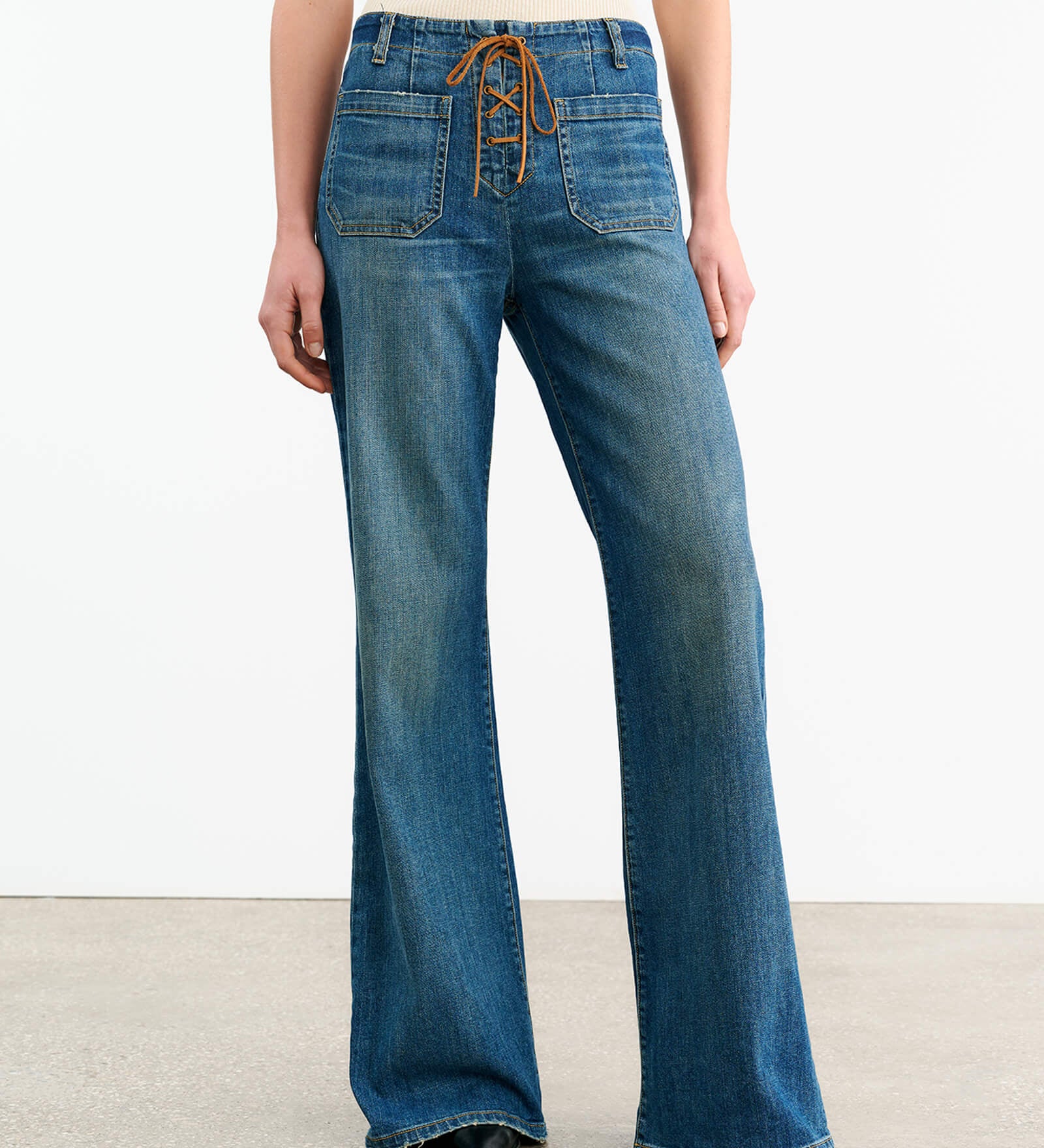 Nili Lotan - FLORENCE LACE UP JEAN