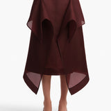 Khaite - Nina Skirt in Almandine