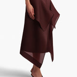Khaite - Nina Skirt in Almandine
