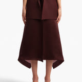 Khaite - Nina Skirt in Almandine