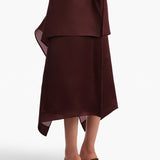 Khaite - Nina Skirt in Almandine