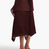 Khaite - Nina Skirt in Almandine