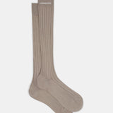 Le Monde Beryl - Bio College Writings Socks / Grey Organic Cotton