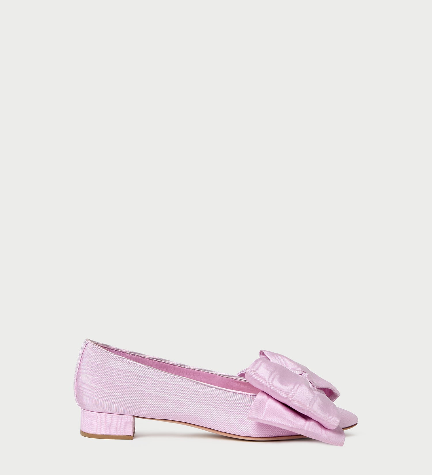 Loeffler Randall - Noa Pink Moiré Bow Flat