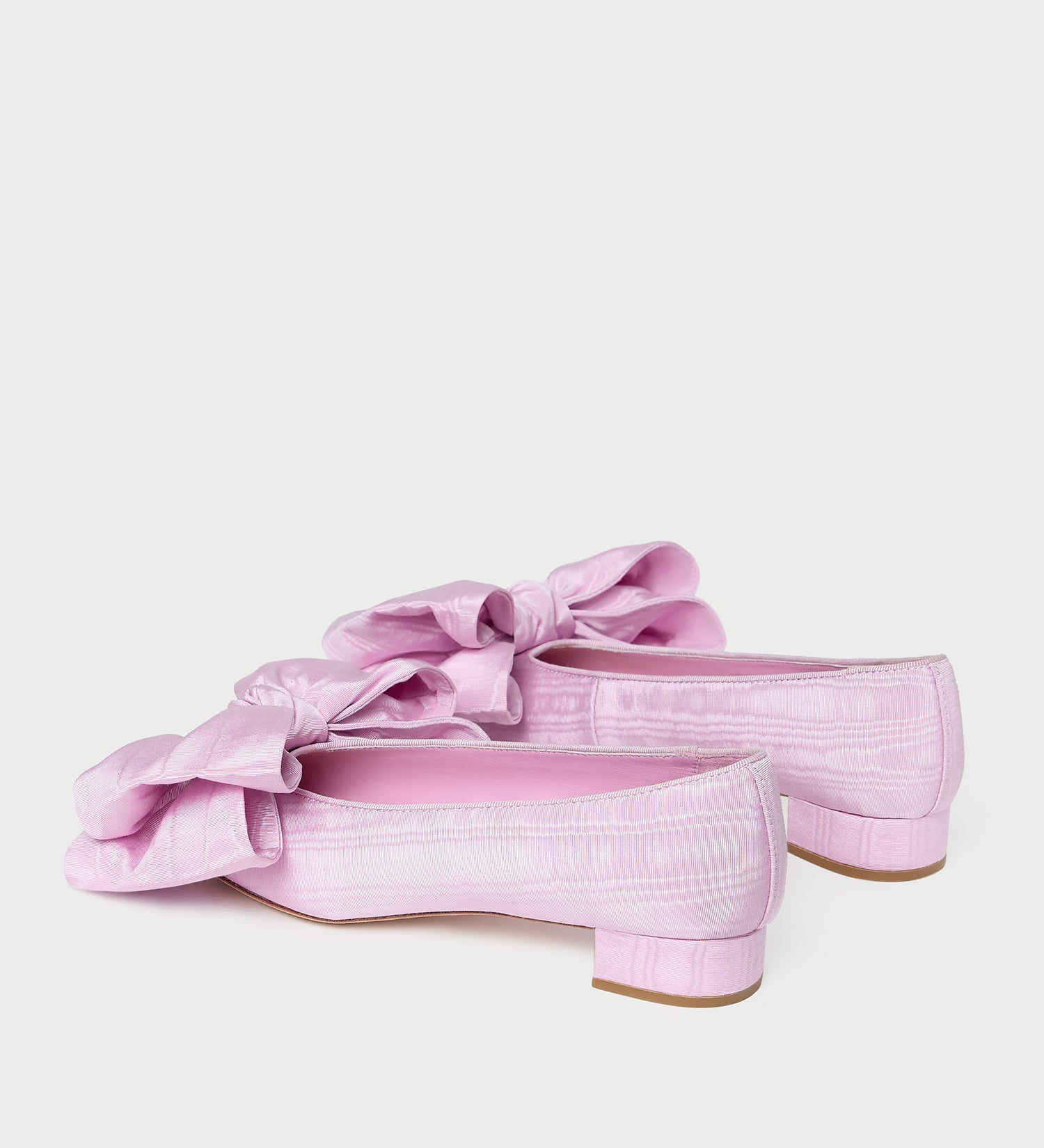Loeffler Randall - Noa Pink Moiré Bow Flat