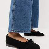 Loeffler Randall - Noelle Black Suede Ballet Flat