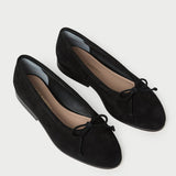 Loeffler Randall - Noelle Black Suede Ballet Flat