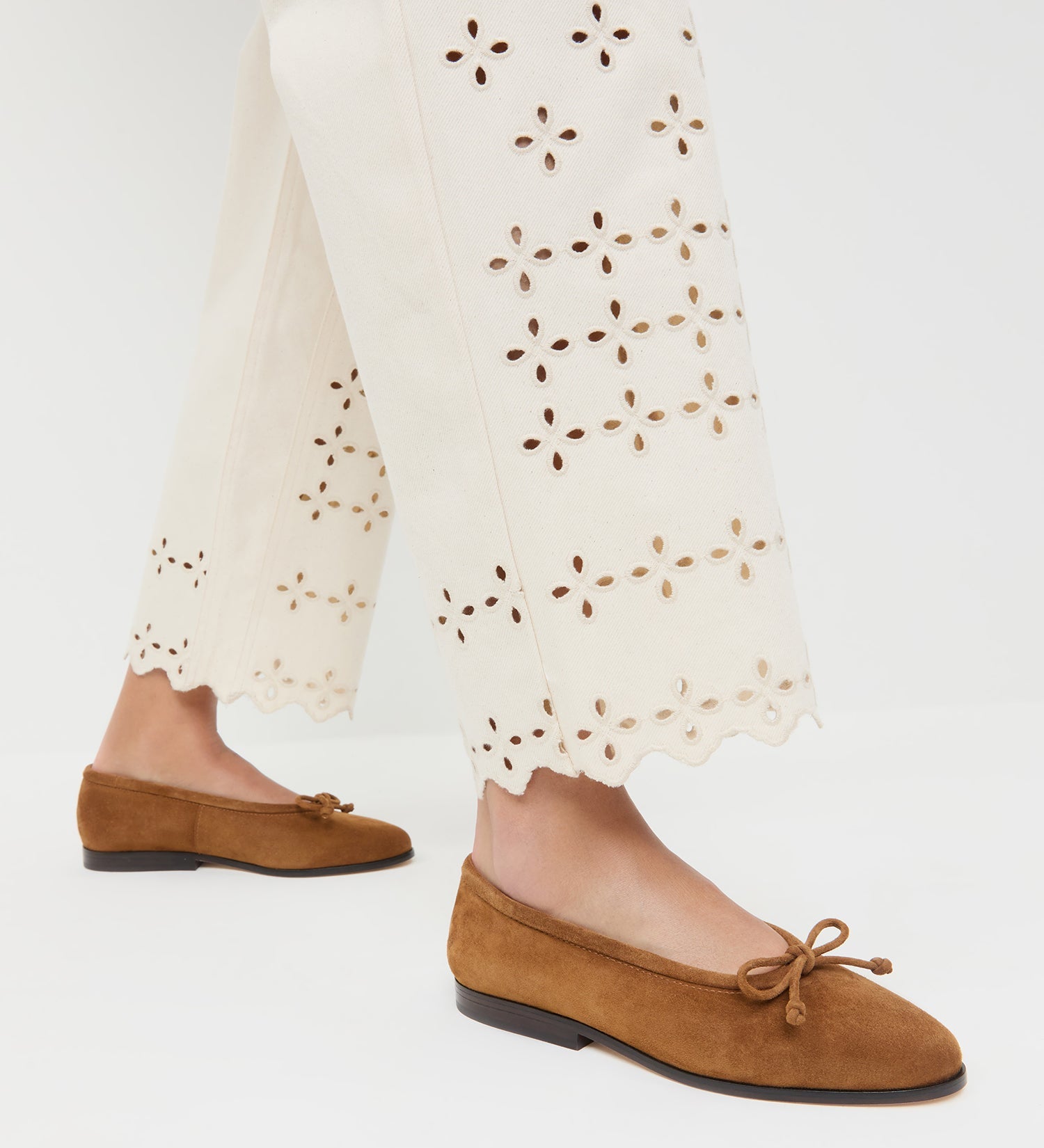 Loeffler Randall - Noelle Cacao Suede Ballet Flat