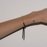 Dorsey - JAMES BEZEL LAB DIAMOND NOIR PARACORD BRACELET, 14K YELLOW GOLD