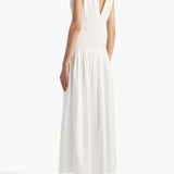 Khaite - Nola Dress in Chalk Cotton