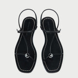 Loeffler Randall - Lara Black Leather Sandal