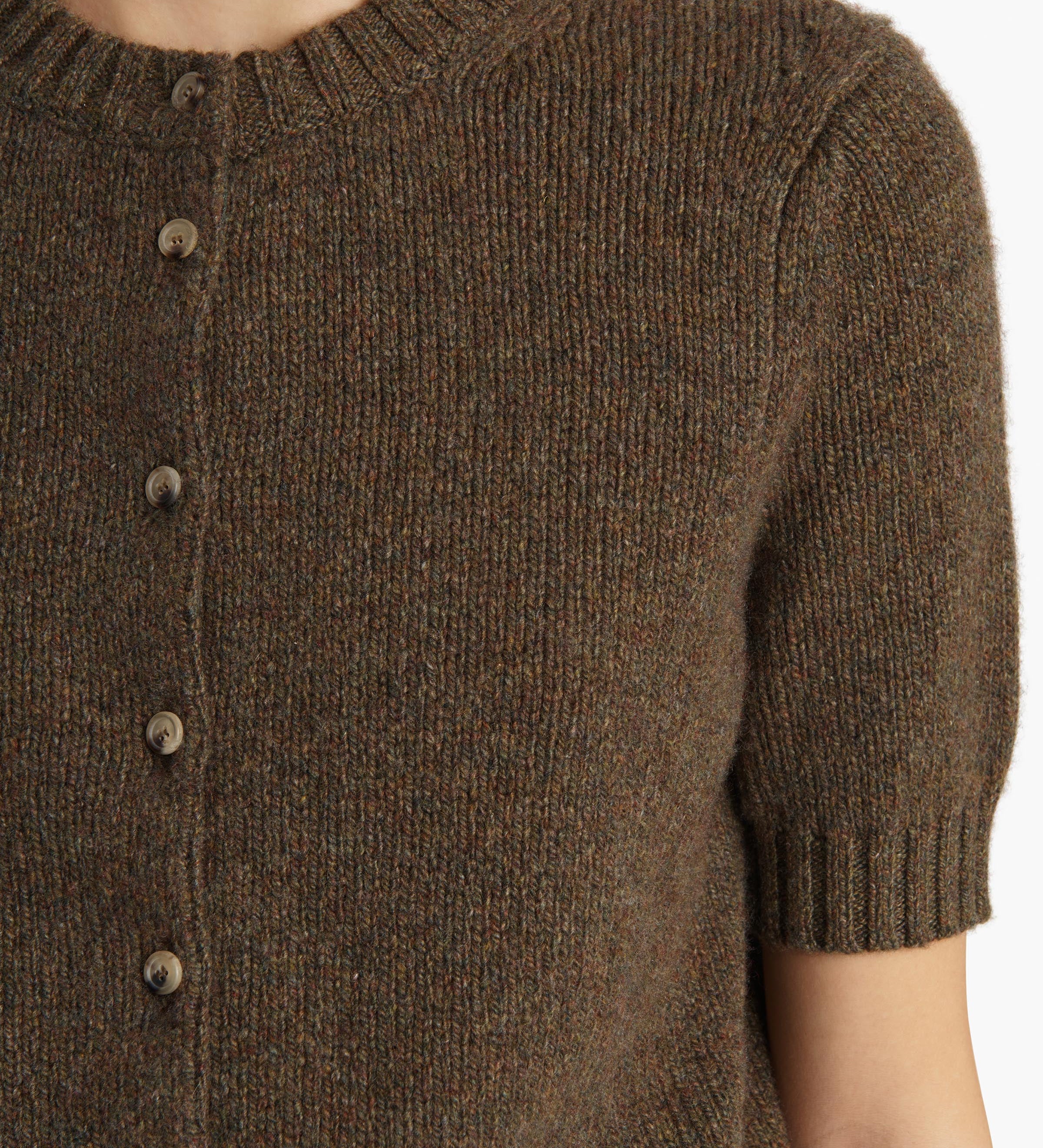 Khaite - Nora Cardigan in Artichoke