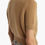 Khaite - Nora Cardigan in Biscotti