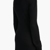 Khaite - Norla Dress in Black Silk Cashmere Jersey
