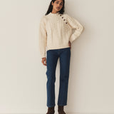 DÔEN - NORWOOD SWEATER -- CREAM