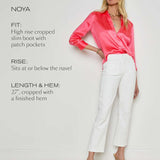 L'AGENCE - Noya Cropped Slim Flare Jean