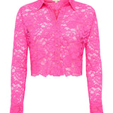 L'AGENCE - Akemi Lace Cropped Blouse