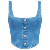 L'AGENCE - Saga Denim Top