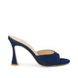 L'AGENCE - Avery Denim Peep-Toe Mule