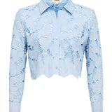 L'AGENCE - Seychelle Cropped Lace Blouse
