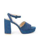 L'AGENCE - Andree Denim Platform Sandal