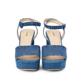 L'AGENCE - Andree Denim Platform Sandal