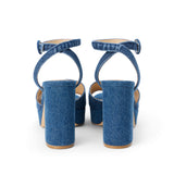 L'AGENCE - Andree Denim Platform Sandal