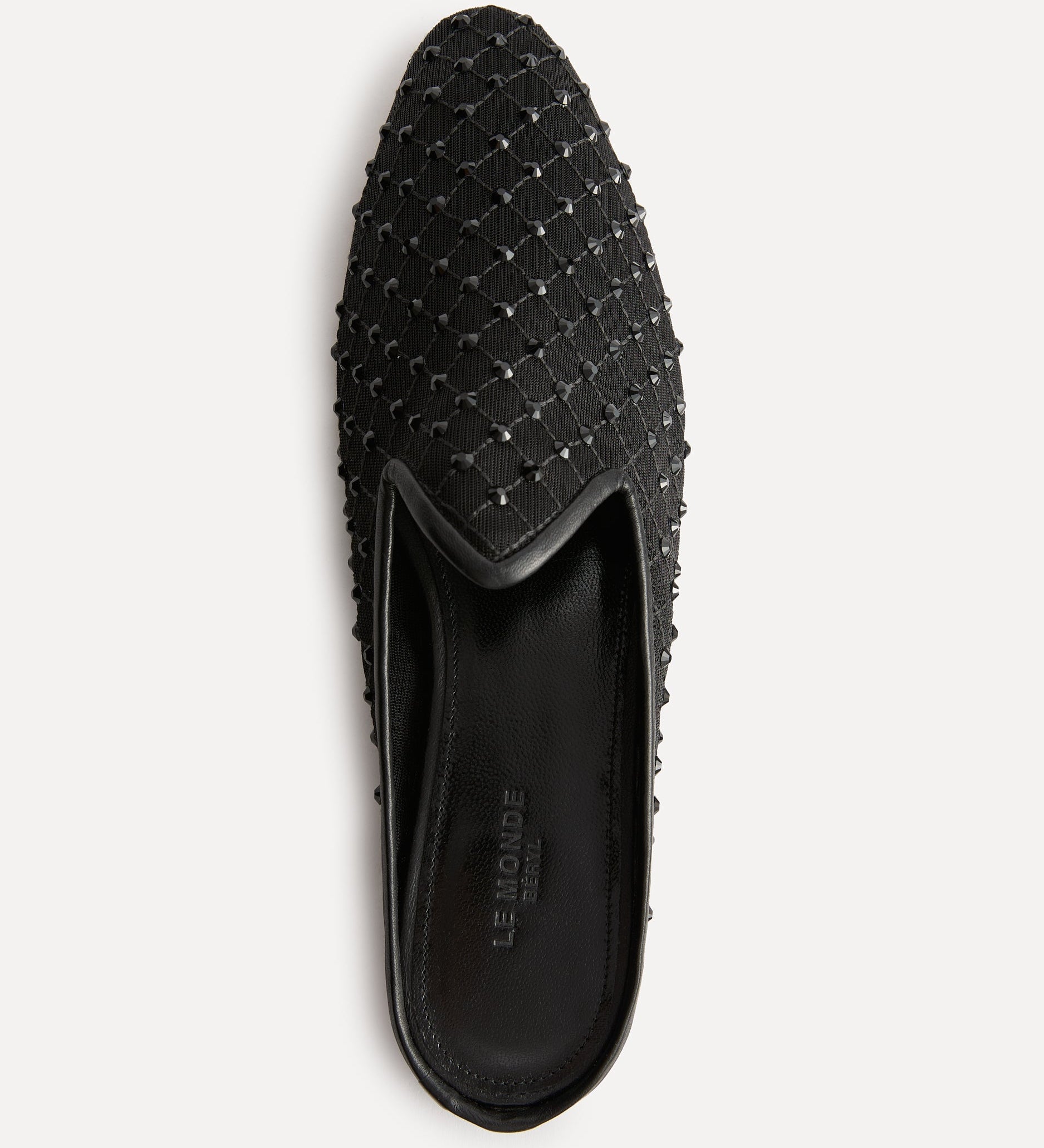 Le Monde Beryl - Venetian Mule / Black Mesh Crystals