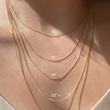 Kinn - Round Initial Disc Necklace