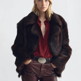 Nili Lotan - CLEOPHEE DB SHORT SHEARLING COAT