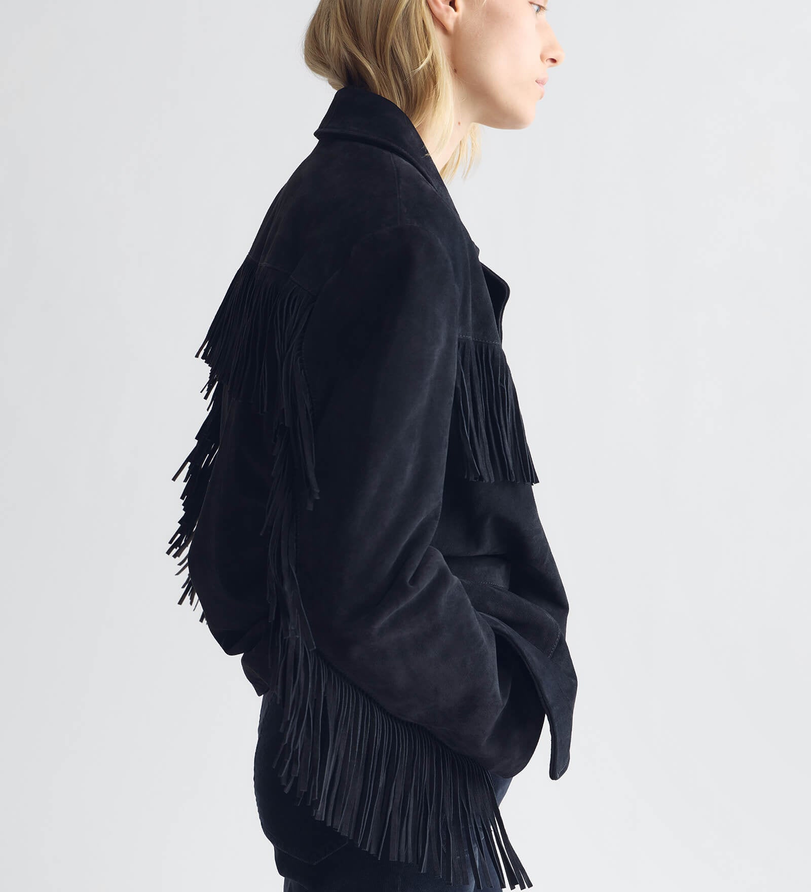 Nili Lotan - AGATE FRINGE SUEDE JACKET
