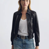 Nili Lotan - SUE LEATHER BOMBER JACKET