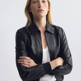 Nili Lotan - SUE LEATHER BOMBER JACKET